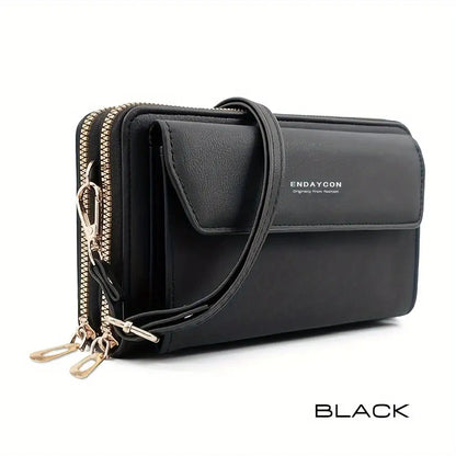 Crossbody Bag for Women – Vegan Leather, Anti-Theft, for Travel – front view - product view 19
