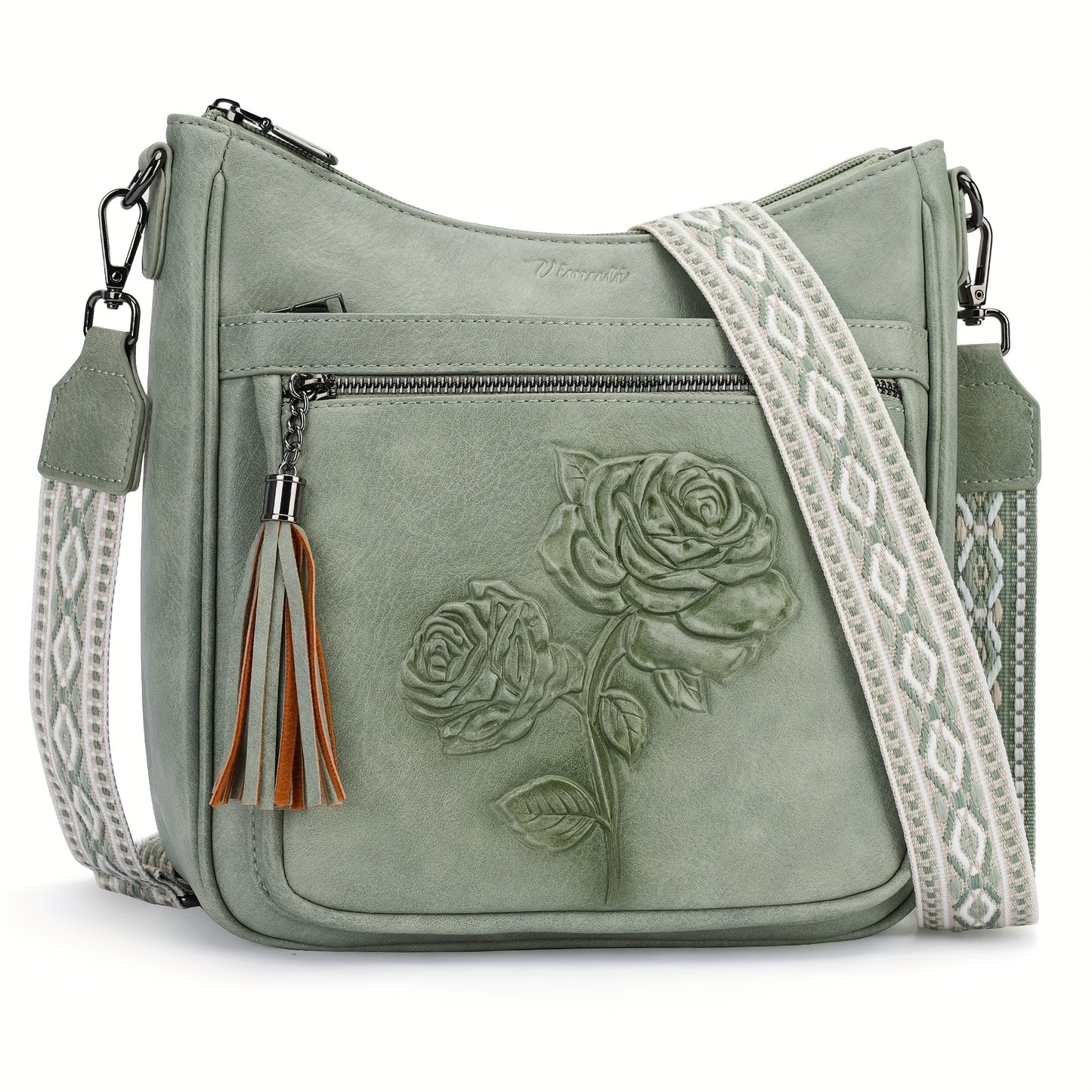 Crossbody Bag for Women – 7 Colors, Vegan Leather, Large Capacity, Adjustable Strap – detail view 16