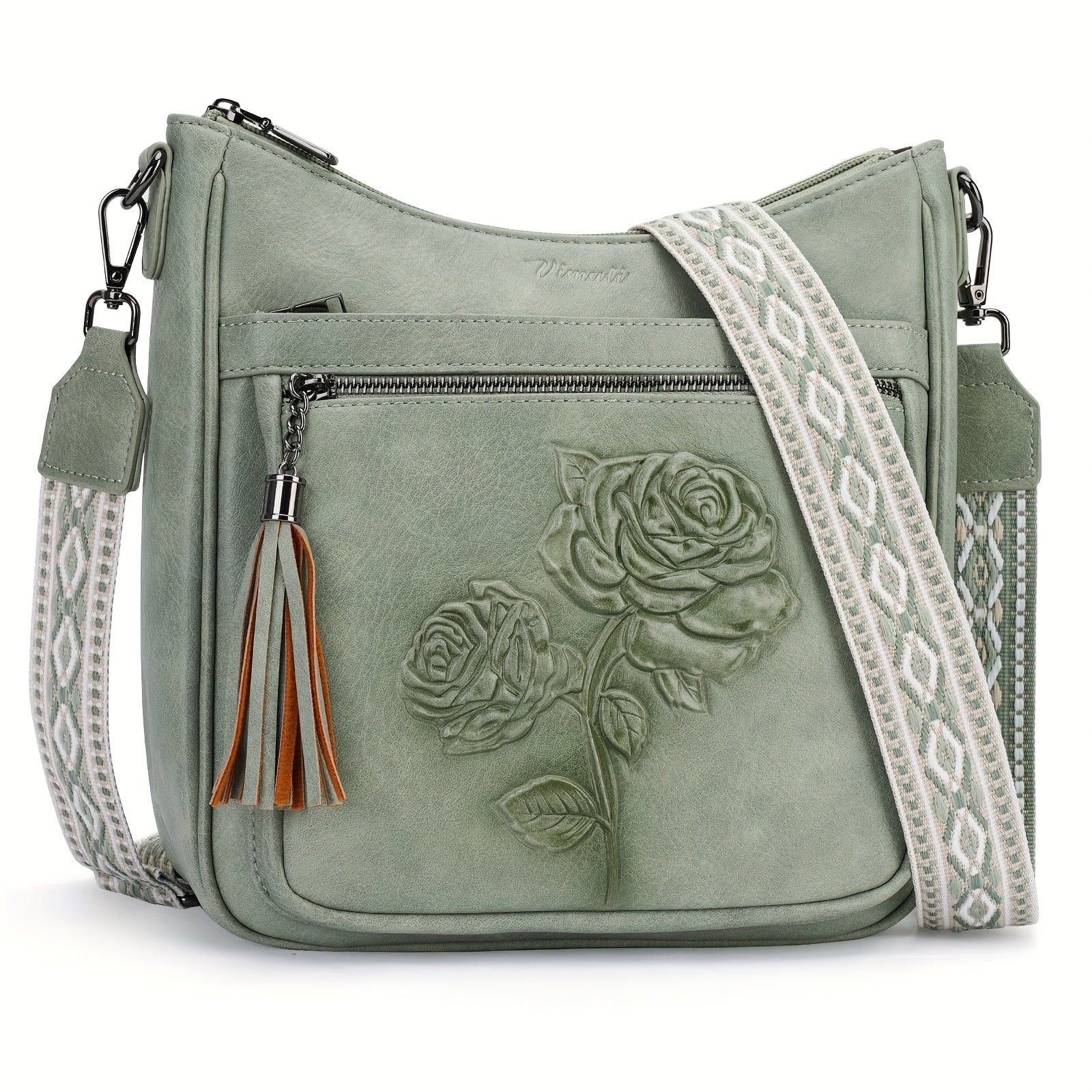 Crossbody Bag for Women – 7 Colors, Vegan Leather, Large Capacity, Adjustable Strap – detail view 16