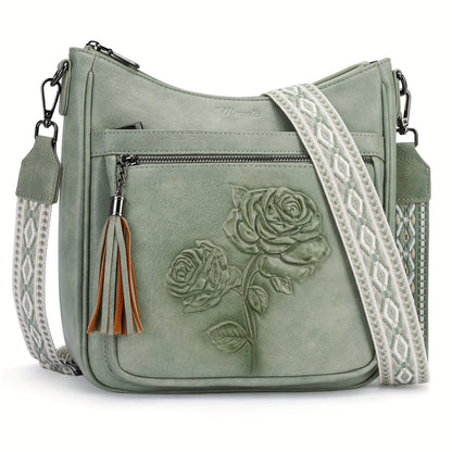 Crossbody Bag for Women – 7 Colors, Vegan Leather, Large Capacity, Adjustable Strap – detail view 16