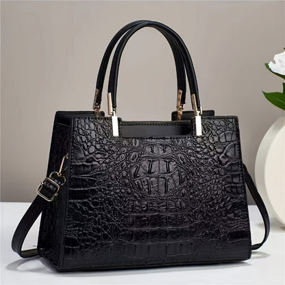 Crossbody Bag for Women – for Work, Crocodile Pattern Gradient Color Multifunctional – detail view 7