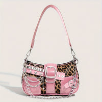 Pink with leopard print