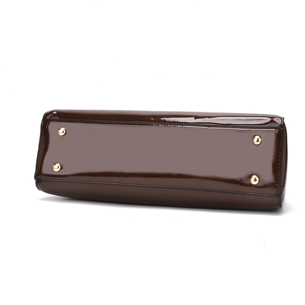 Women's Handbag – Alligator Pattern Evening Glossy Dinner – detail view 11