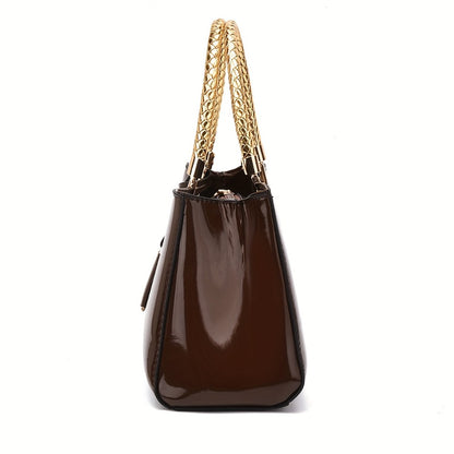 Women's Handbag – Alligator Pattern Evening Glossy Dinner – detail view 5