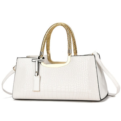 Women's Handbag – Alligator Pattern Evening Glossy Dinner – detail view 6