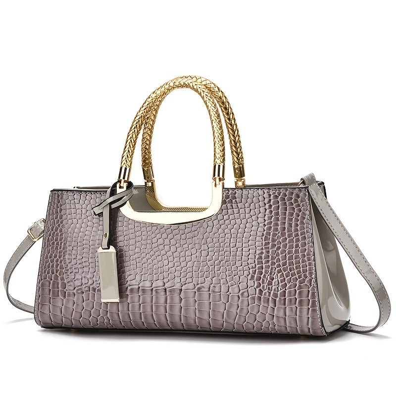 Women's Handbag – Alligator Pattern Evening Glossy Dinner – detail view 15