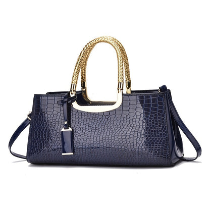 Women's Handbag – Alligator Pattern Evening Glossy Dinner – detail view 14