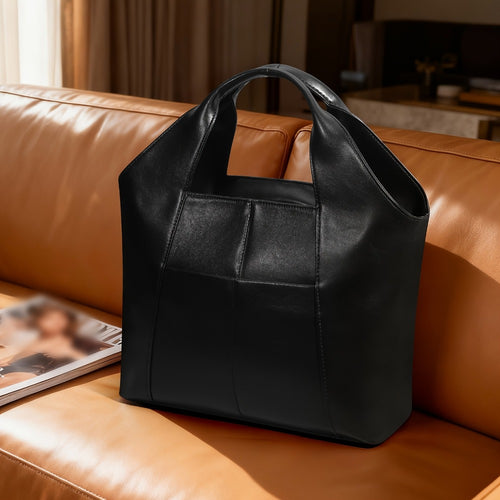 Women's Handbag – Genuine Leather, Adjustable Strap – front view