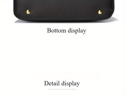 Women's Handbag – Large Capacity, Colorblock Satchel Large Capacity Faux – detail view 21