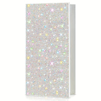 PU leather, plastic, glass, rhinestone