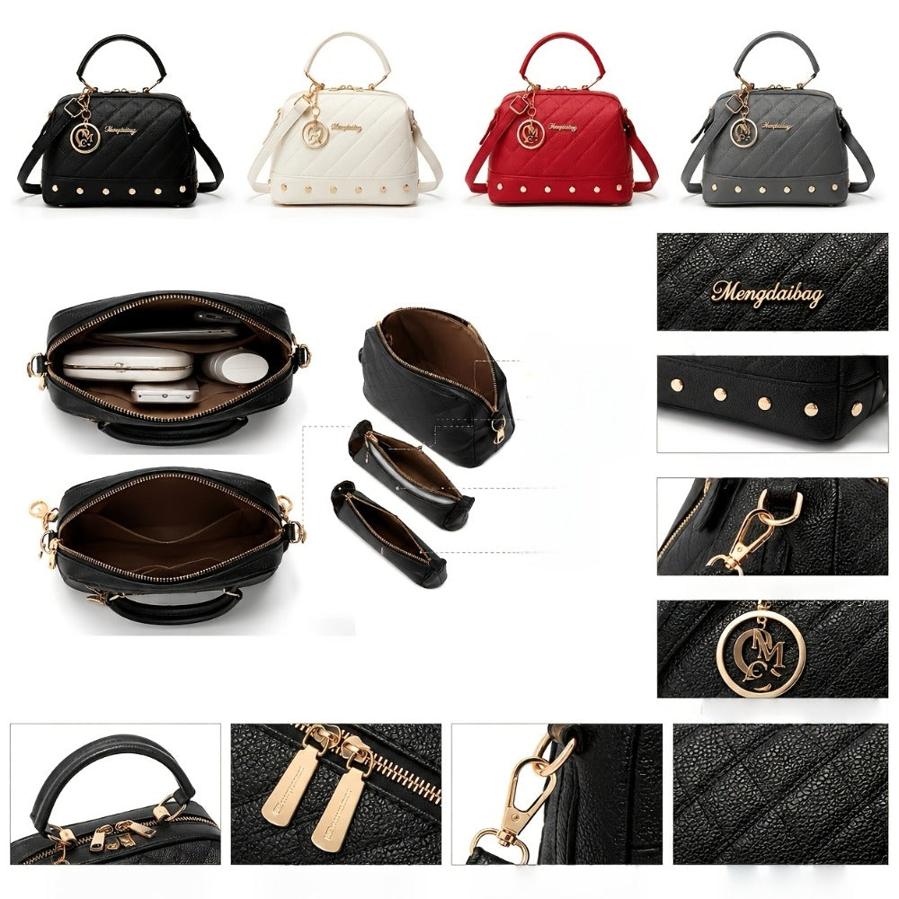 Women's Handbag – Quilted, Adjustable Strap – detail view 5