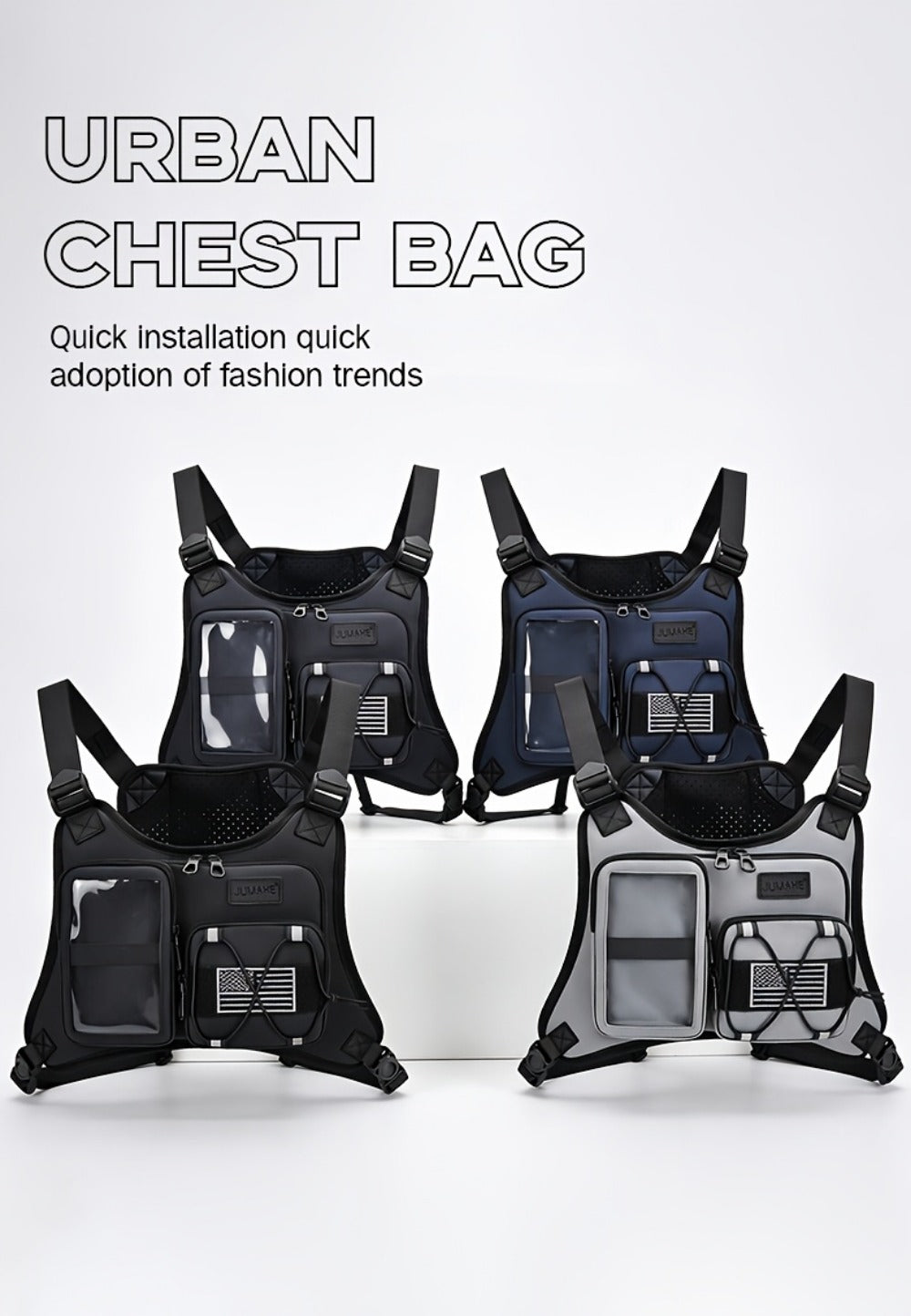 Women's Handbag – for Travel & Work, Running Vest Built In Phone – detail view 20