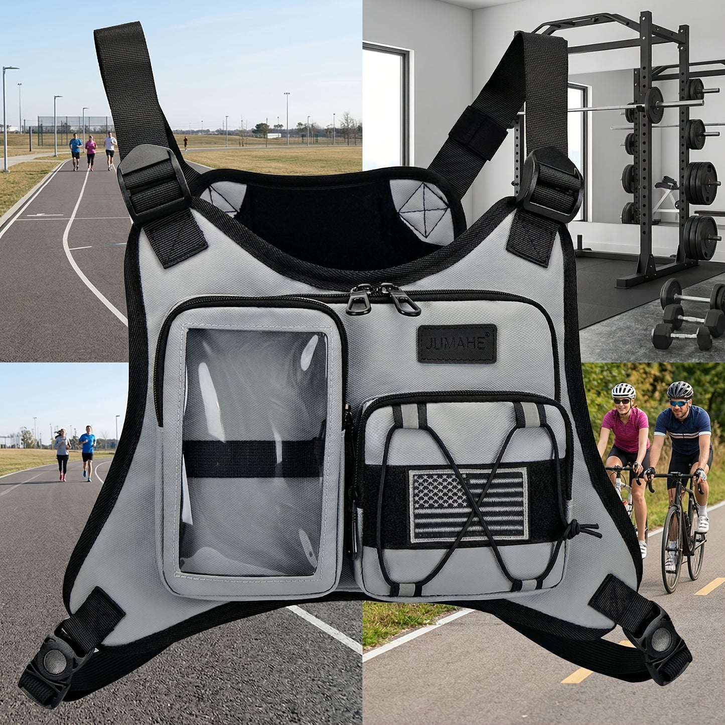 Women's Handbag – for Travel & Work, Running Vest Built In Phone – detail view 2