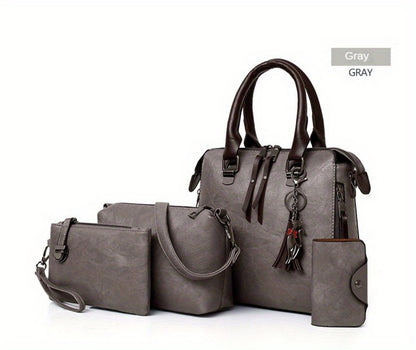 Shoulder Bag for Women – 4-Piece, Large Capacity, Adjustable Strap, for Everyday Use – detail view 15