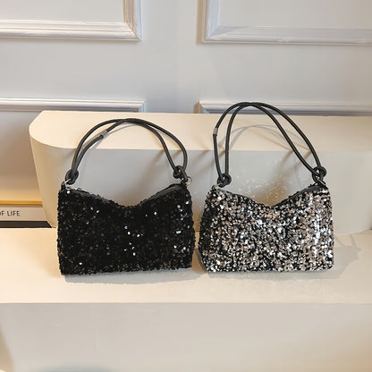 Shoulder Bag for Women – Large Capacity, Sequin Large Capacity Glitter Zipper – detail view 5