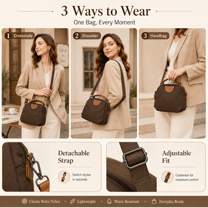 Shoulder Bag for Women – Nylon, Large Capacity, Adjustable Strap, for Travel & Work – detail view 14