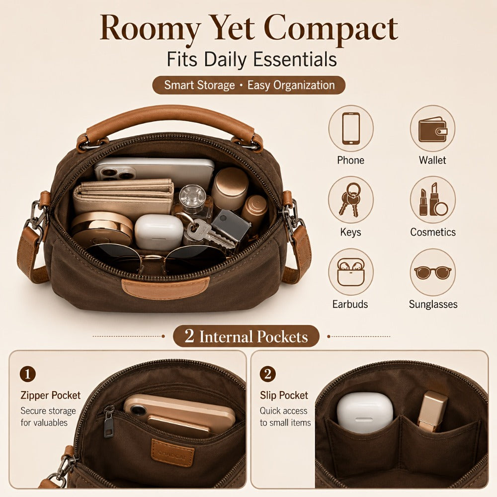 Shoulder Bag for Women – Nylon, Large Capacity, Adjustable Strap, for Travel & Work – detail view 15