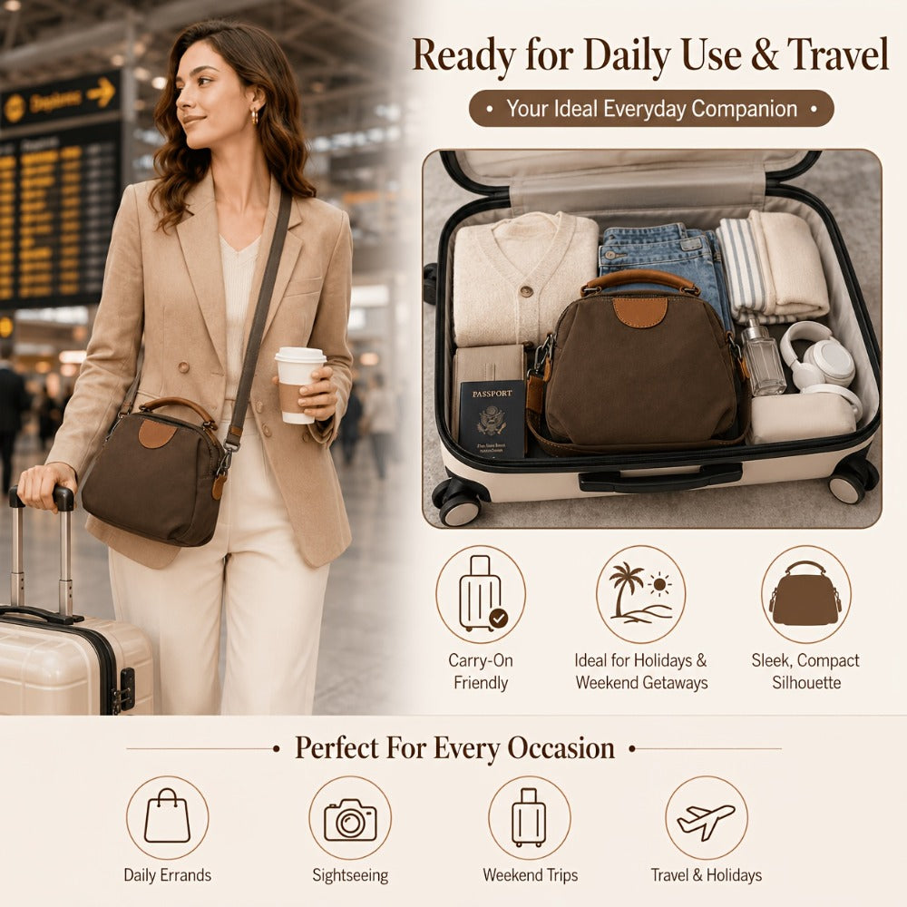 Shoulder Bag for Women – Nylon, Large Capacity, Adjustable Strap, for Travel & Work – detail view 18
