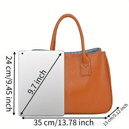 Shoulder Bag for Women – PU Leather, Large Capacity, Adjustable Strap, for Travel & – detail view 5