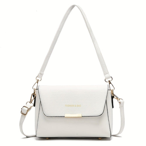 Shoulder Bag for Women – for Work, Elegant Solid Color High End – front view