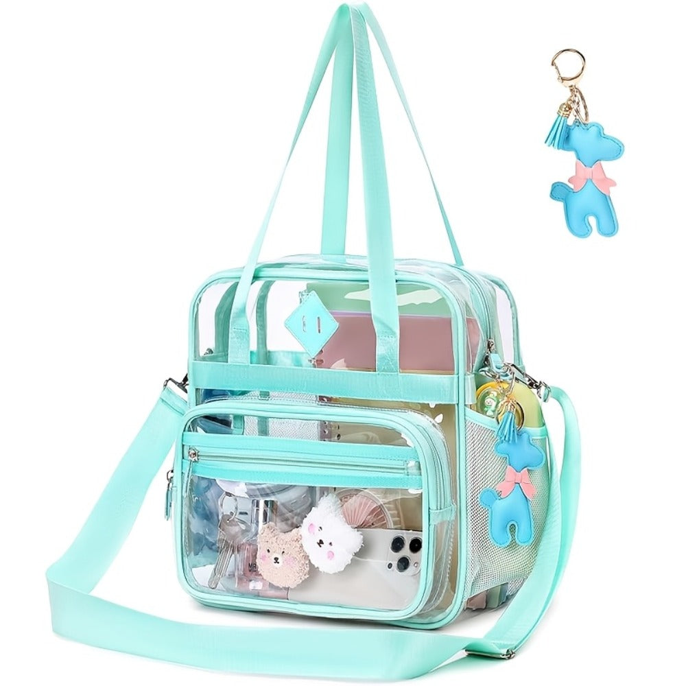 Tote Bag for Women – 12 Inch, PVC, Clear, Transparent – detail view 12