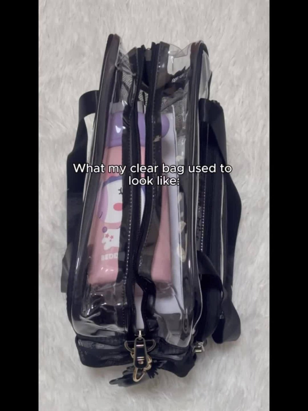 Tote Bag for Women – 12 Inch, PVC, Clear, Transparent – detail view 13