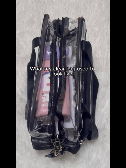 Tote Bag for Women – 12 Inch, PVC, Clear, Transparent – detail view 13