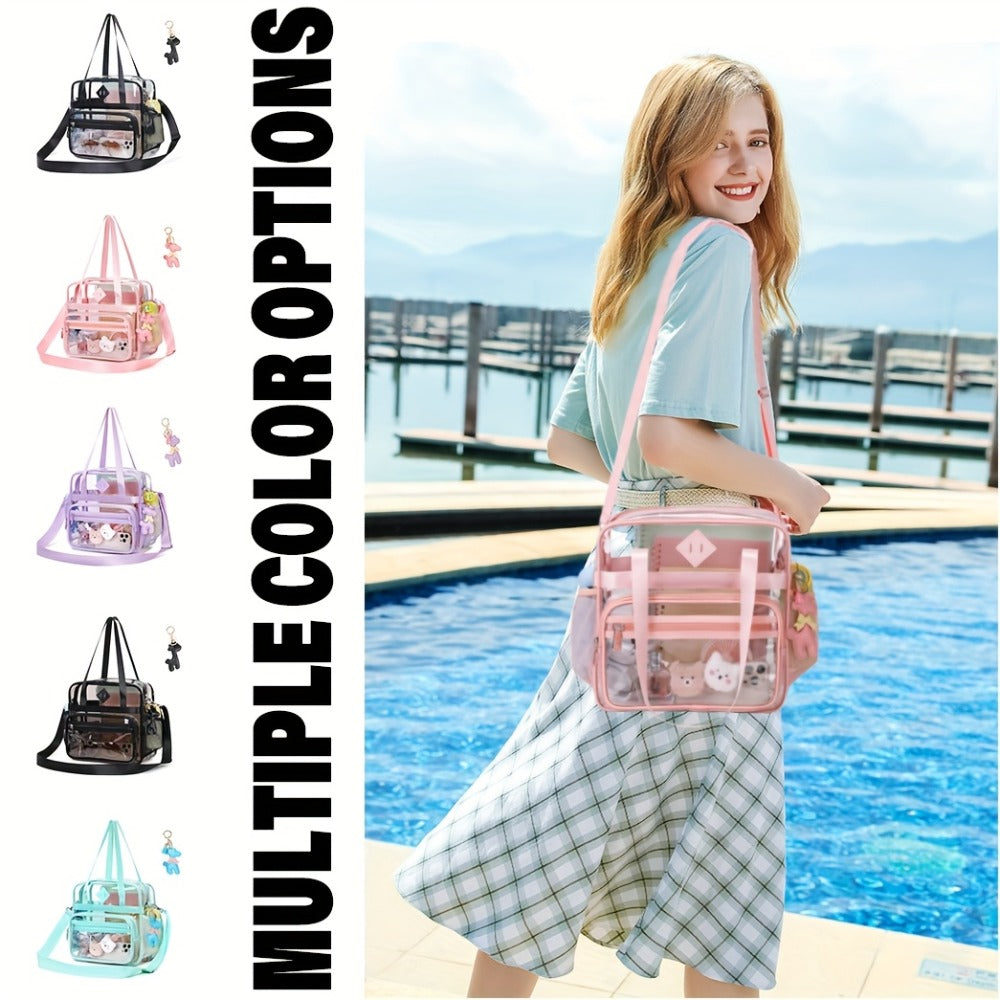 Tote Bag for Women – 12 Inch, PVC, Clear, Transparent – detail view 16