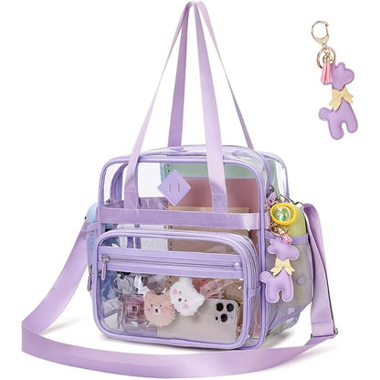 Tote Bag for Women – 12 Inch, PVC, Clear, Transparent – detail view 8