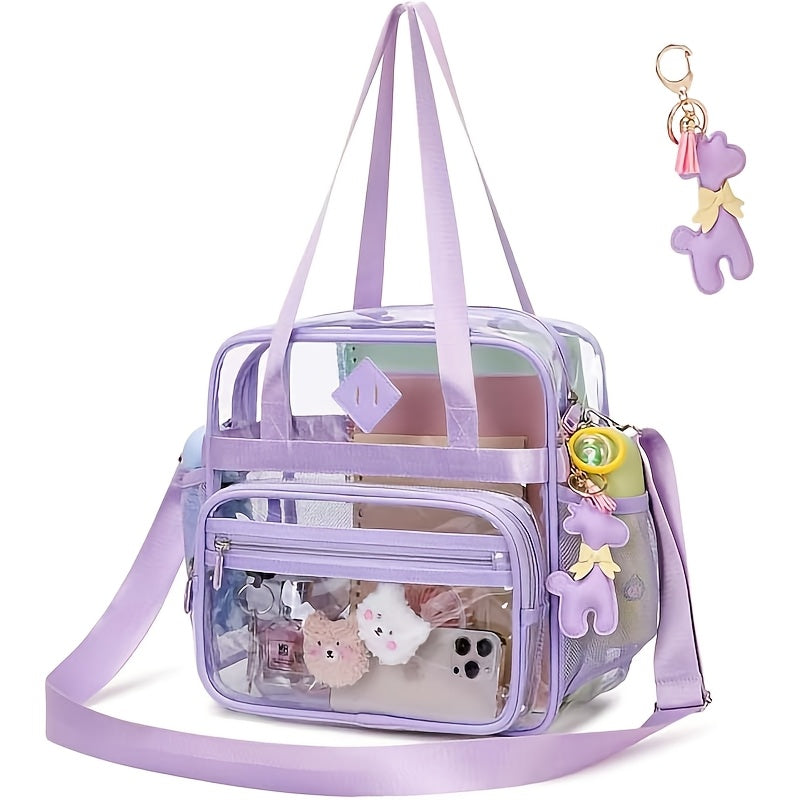Tote Bag for Women – 12 Inch, PVC, Clear, Transparent – detail view 21