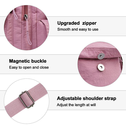 Tote Bag for Women – 2-Piece, Nylon, Quilted, Lightweight – detail view 2