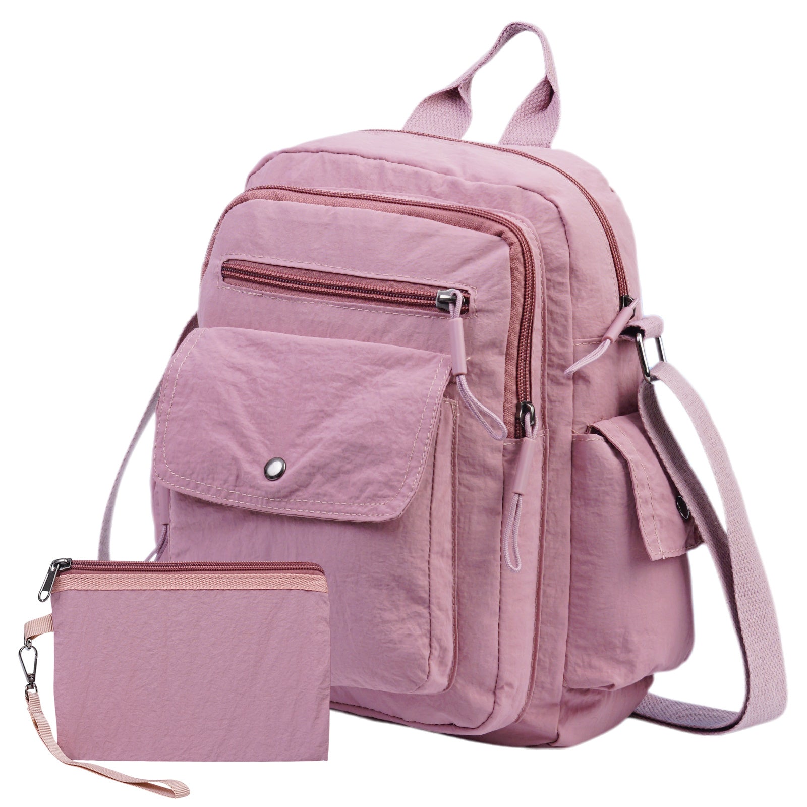 Tote Bag for Women – 2-Piece, Nylon, Quilted, Lightweight – front view