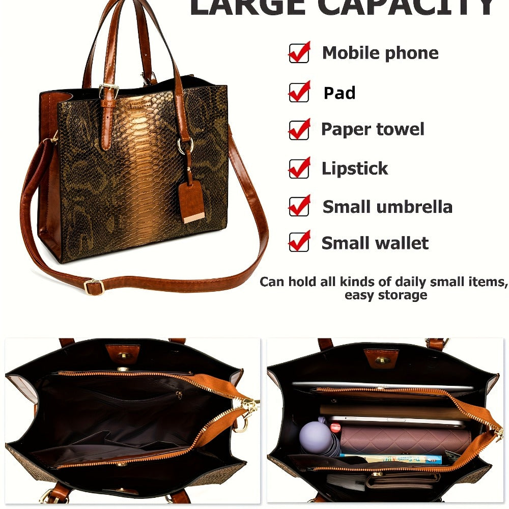 Tote Bag for Women – 3 Piece, 6 Colors – detail view 13
