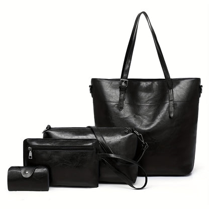 Tote Bag for Women – 4-Piece, Piece Set Satchel Bucket Messenger – detail view 17