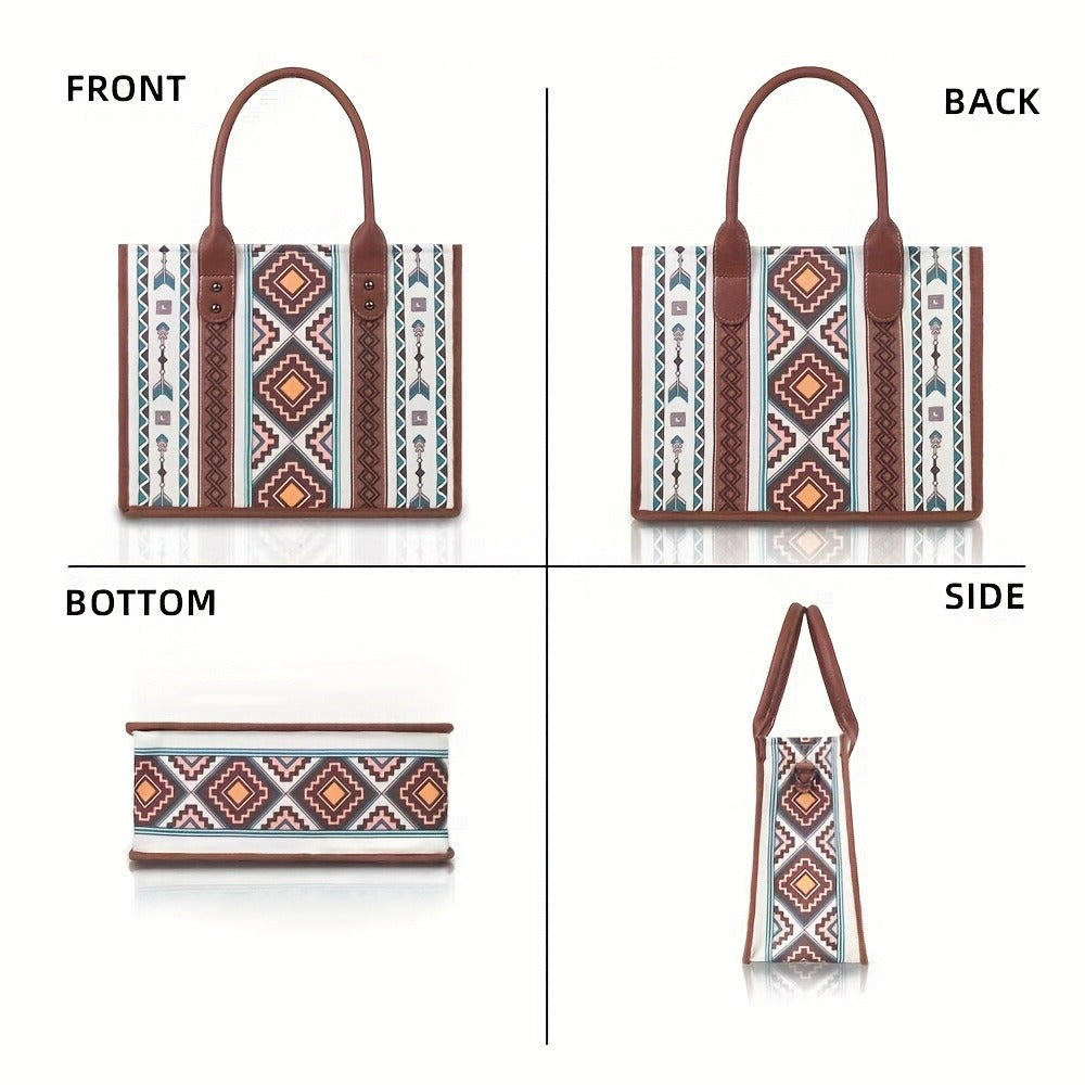 Tote Bag for Women – 4 Piece, Canvas, Large Capacity – detail view 3
