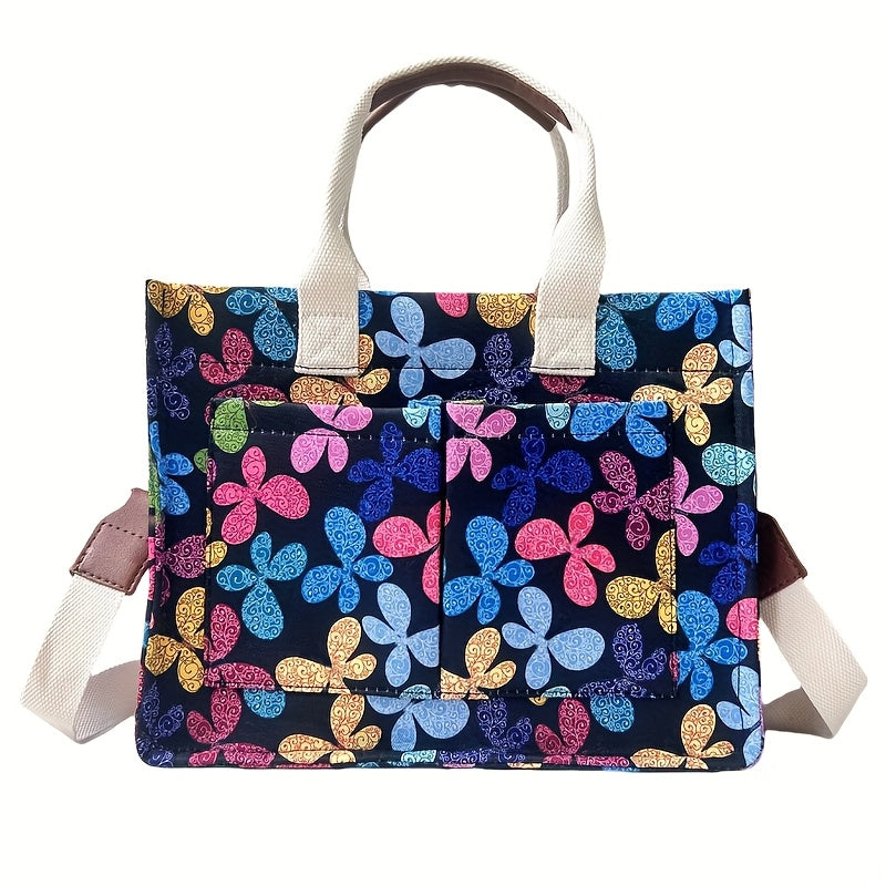 Tote Bag for Women – Canvas, Multi-Pocket, for Travel & Work – detail view 13