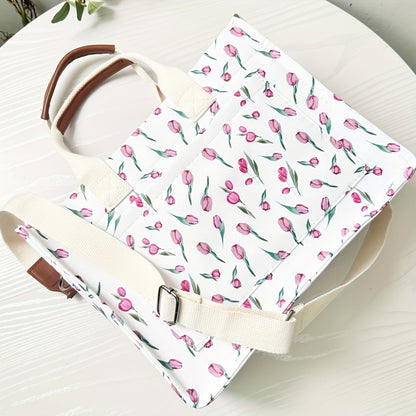 Tote Bag for Women – Canvas, Multi-Pocket, for Travel & Work – detail view 11