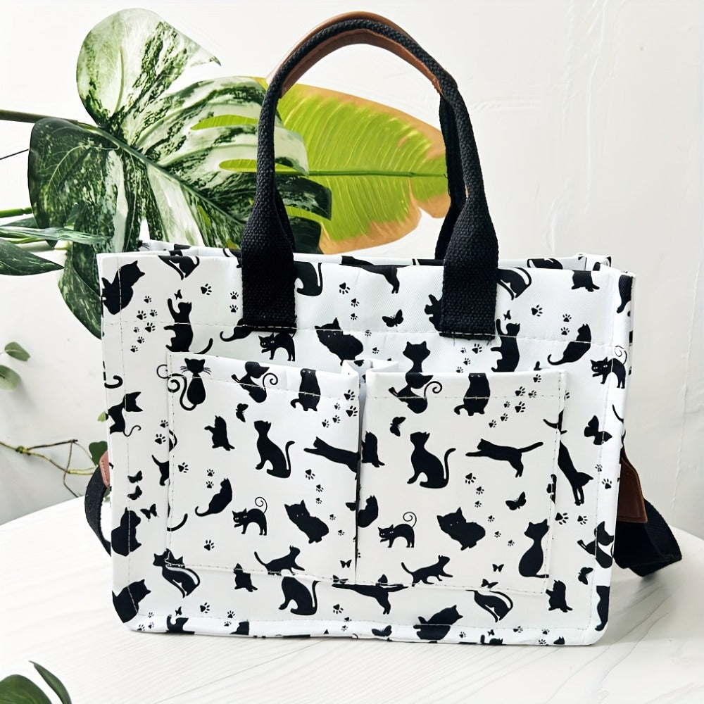 Tote Bag for Women – Canvas, Multi-Pocket, for Travel & Work – detail view 7