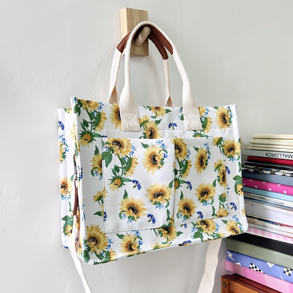 Tote Bag for Women – Canvas, Multi-Pocket, for Travel & Work – detail view 16