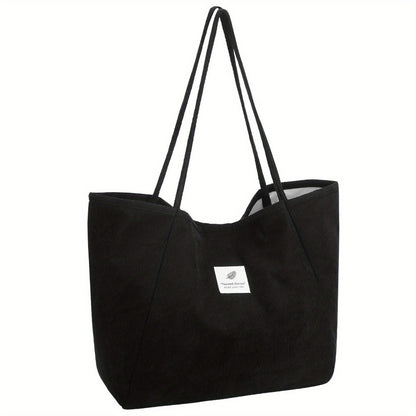 Tote Bag for Women – Corduroy, Large Capacity – detail view 5