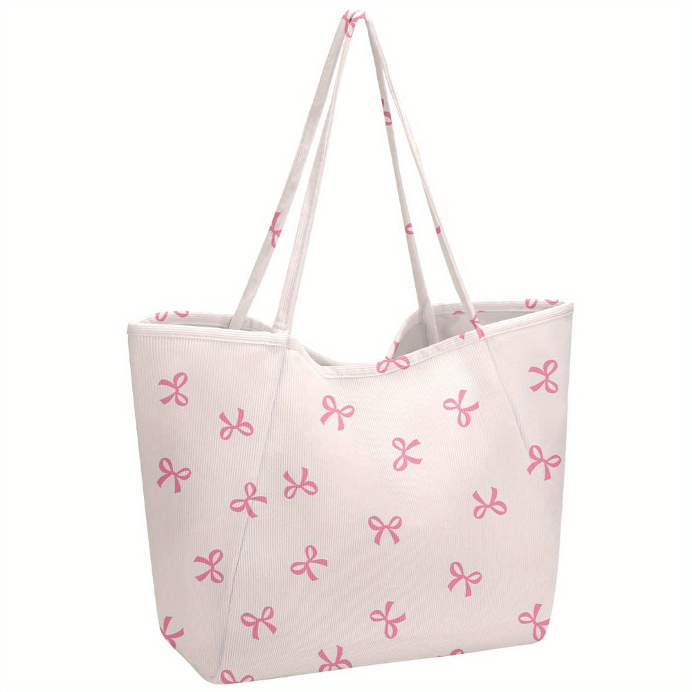 Tote Bag for Women – Corduroy, Large Capacity – detail view 2