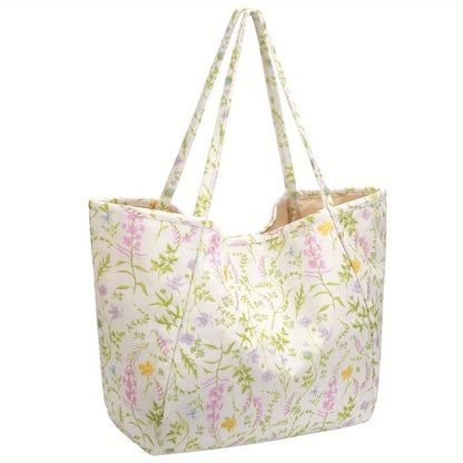 Tote Bag for Women – Corduroy, Large Capacity – detail view 3