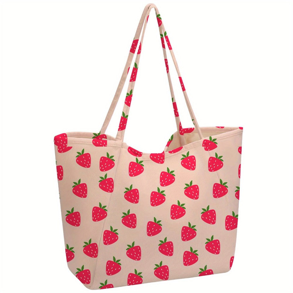 Tote Bag for Women – Corduroy, Large Capacity – detail view 4