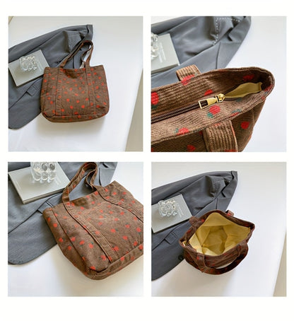 Tote Bag for Women – Corduroy, Large Capacity, for Travel & Everyday Use – detail view 11