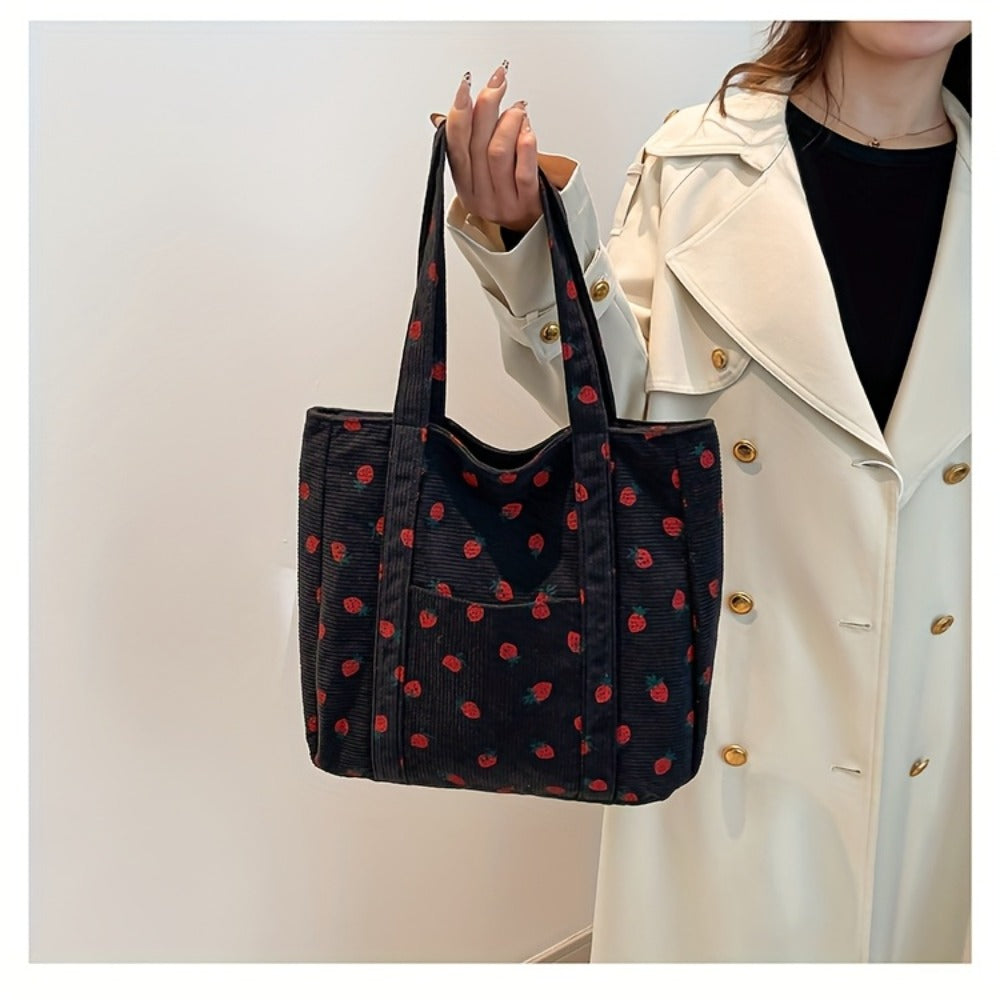 Tote Bag for Women – Corduroy, Large Capacity, for Travel & Everyday Use – detail view 17