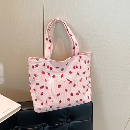 Tote Bag for Women – Corduroy, Large Capacity, for Travel & Everyday Use – detail view 25