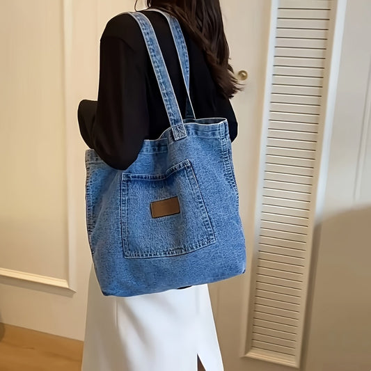 Tote Bag for Women – Denim, for Everyday Use – front view