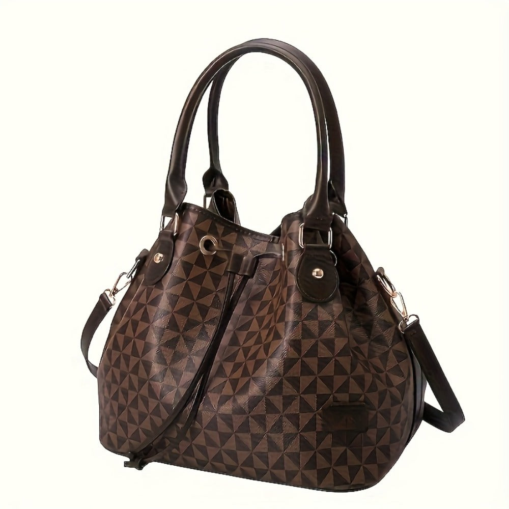 Tote Bag for Women – for Work & Everyday Use, Bucket Korean Fashion Retro Casual – detail view 2