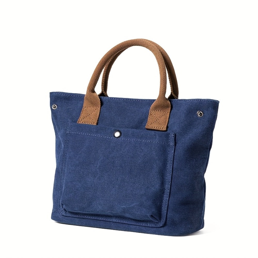 Tote Bag for Women – for Work & Everyday Use, Vintage Fabric Thickened Literary Style – detail view 6