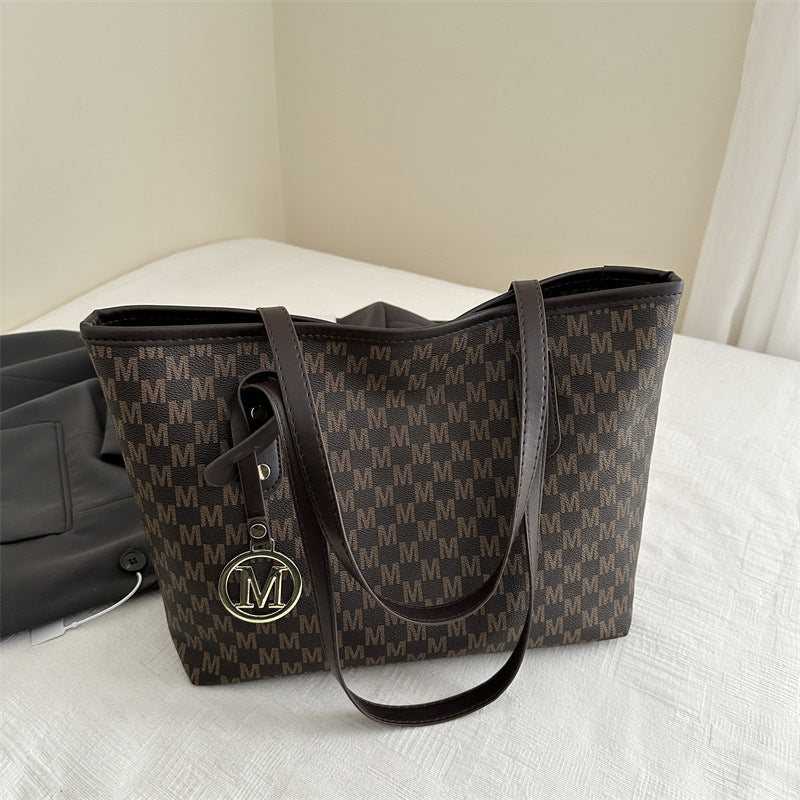 Tote Bag for Women – Large Capacity, Checkered Large Capacity Retro Plaid – detail view 42